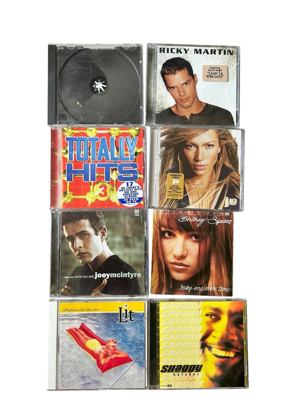 Lot of 8 Y2K Pop / R&B CD Jewel Cases with Artwork (NO DISCS INCLUDED)